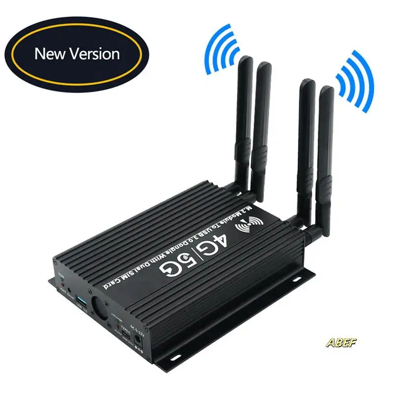 6X NGFF(M.2) 4G/5G Module To USB 3.0 Adapter With Cooler Fan/Dual SIM Card Slot And Auxiliary Power
6X NGFF(M.2) 4G/5G Module To USB 3.0 Adapter With Cooler Fan/Dual SIM Card Slot And Auxiliary Power