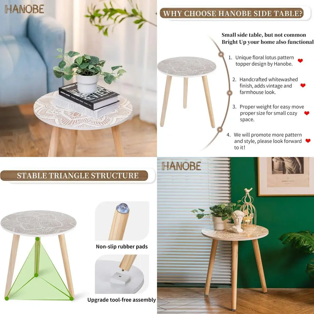 Side Table Small Round: Boho End Tables for Living Room Set of 2 Bohemian Accent Bedside White Washed Bedroom Nightstand Farmhou
Side Table Small Round: Boho End Tables for Living Room Set of 2 Bohemian Accent Bedside White Washed Bedroom Nightstand Farmhou