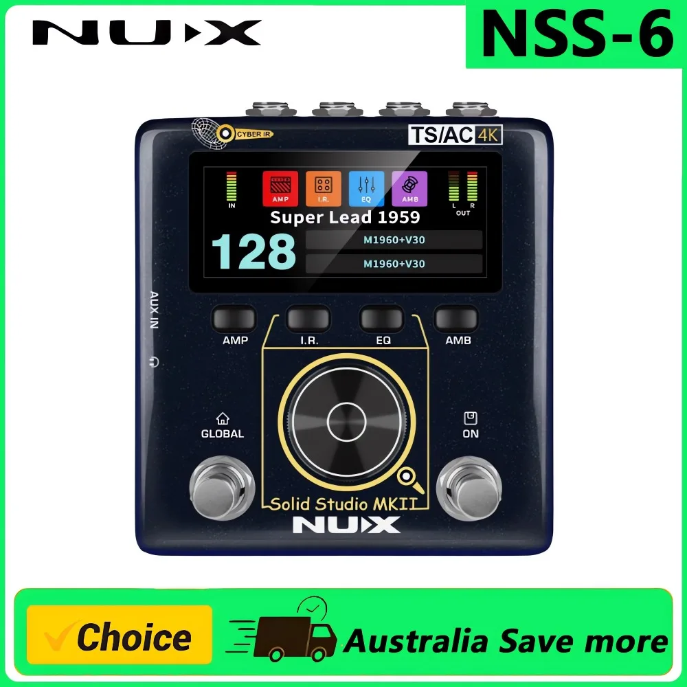 NUX NSS6 Solid Studio MKII Preamp and Power Amp Analog IR Electric Guitar Single Pedal Effect
NUX NSS6 Solid Studio MKII Preamp and Power Amp Analog IR Electric Guitar Single Pedal Effect