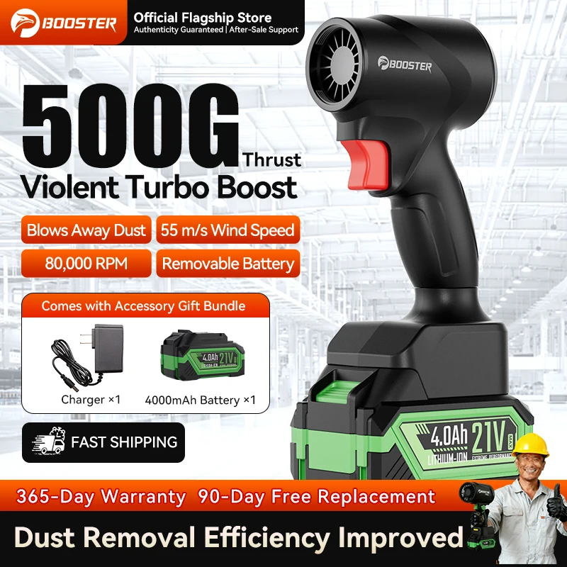 Booster Advanced Wind-powered Brushless Motor Hurricane Electric Turbine Fan Blower Blowing Fallen Leaves Removing Water Stains
Booster Advanced Wind-powered Brushless Motor Hurricane Electric Turbine Fan Blower Blowing Fallen Leaves Removing Water Stains