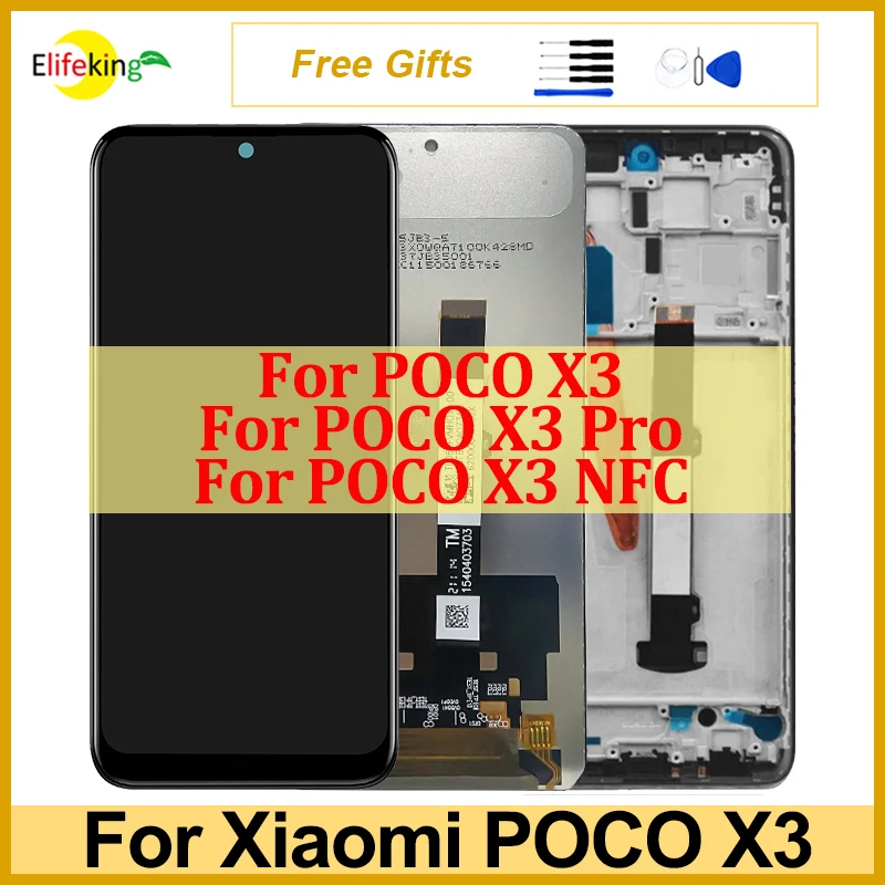 Оригинальный жк-дисплей для Xiaomi POCO X3, сенсорный экран, дигитайзер в сборе для POCO X3 Pro, LCD M2102J20SG, дисплей, запасные части
Оригинальный жк-дисплей для Xiaomi POCO X3, сенсорный экран, дигитайзер в сборе для POCO X3 Pro, LCD M2102J20SG, дисплей, запасные части