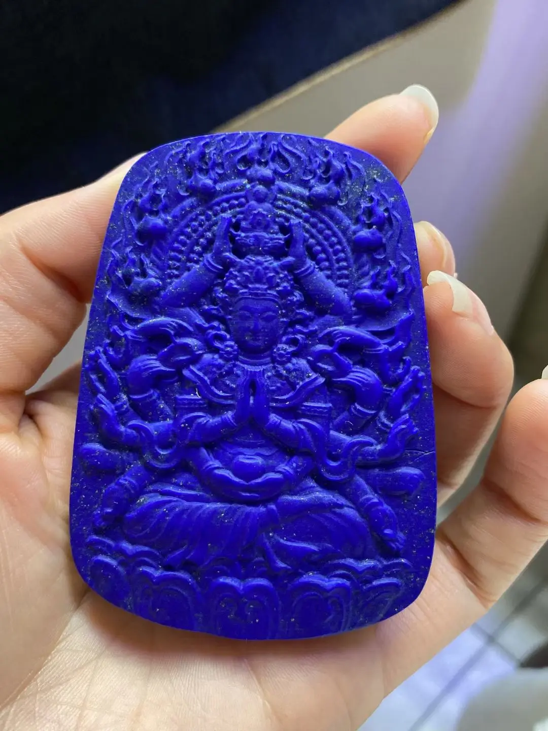 Natural Blue Lapis Lazuli Pendant Necklace Guanyin 80x59.5x11mm Women Men Beads Jewelry Gemstone AAAAAA
Natural Blue Lapis Lazuli Pendant Necklace Guanyin 80x59.5x11mm Women Men Beads Jewelry Gemstone AAAAAA