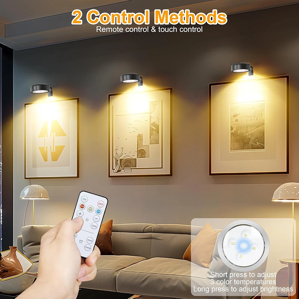 2/3pcs Painting Picture Light Portrait with Remote and Timer Rechargeable Wall Decor Light Art Display Light For Picture
2/3pcs Painting Picture Light Portrait with Remote and Timer Rechargeable Wall Decor Light Art Display Light For Picture