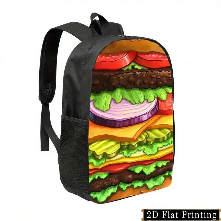 Hamburger Pattern Backpack 2D Flat Print Casual Unisex Bag Adjustable Strap
Hamburger Pattern Backpack 2D Flat Print Casual Unisex Bag Adjustable Strap