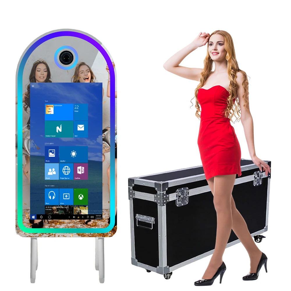 Magic Mirror 45 inch Photo Booth with 32 inch Mirror Touch Screen Photobooth Magic Mirror Booth Machine for Wedding Party Event
Magic Mirror 45 inch Photo Booth with 32 inch Mirror Touch Screen Photobooth Magic Mirror Booth Machine for Wedding Party Event