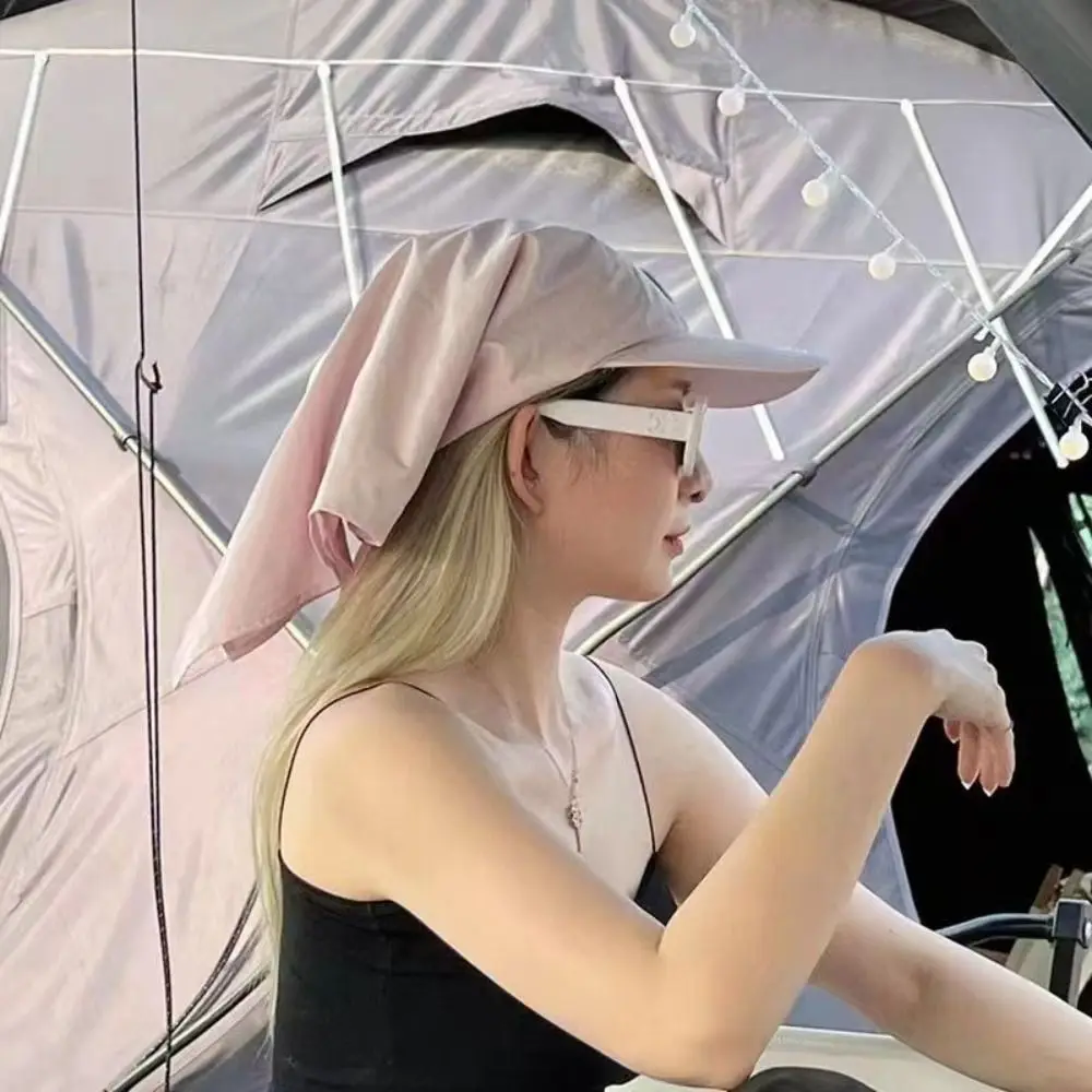 Casual Solid Color Headscarf Baseball Cap Jennie Same Style Korean Style Sunscreen Beach Hats Nylon Sun Cap Peaked Cap Girl
Casual Solid Color Headscarf Baseball Cap Jennie Same Style Korean Style Sunscreen Beach Hats Nylon Sun Cap Peaked Cap Girl