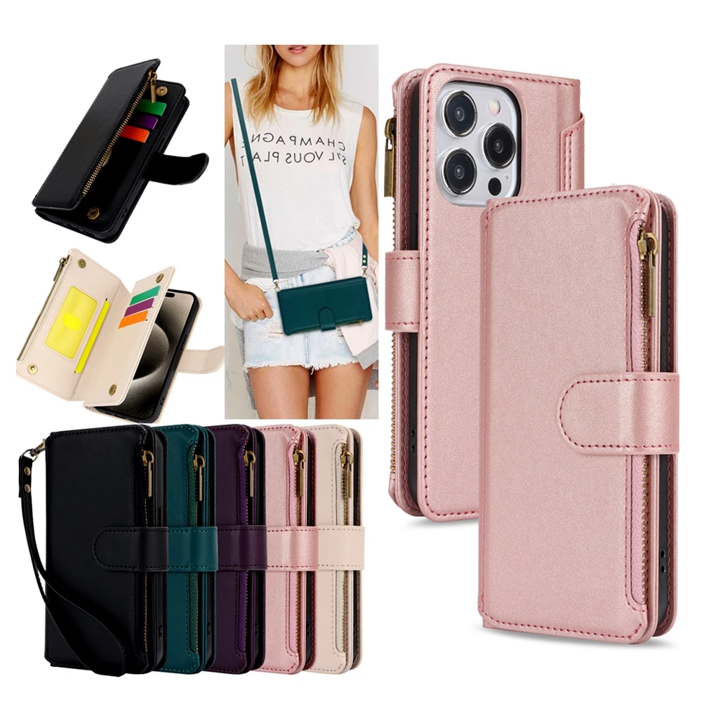 Lanyard Wristband Leather Wallet Case Kickstand Purse Flip Case For iPhone 16 Pro Max 15 Plus 14 Pro 13 12 11 XS XR Phone Cover
Lanyard Wristband Leather Wallet Case Kickstand Purse Flip Case For iPhone 16 Pro Max 15 Plus 14 Pro 13 12 11 XS XR Phone Cover