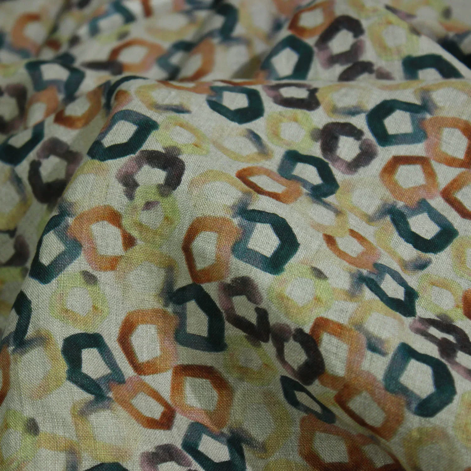 1yard pure linen fabrics for clothing Pentagonal printing telas one-piece dress cheongsam shirt sewing fabric
1yard pure linen fabrics for clothing Pentagonal printing telas one-piece dress cheongsam shirt sewing fabric