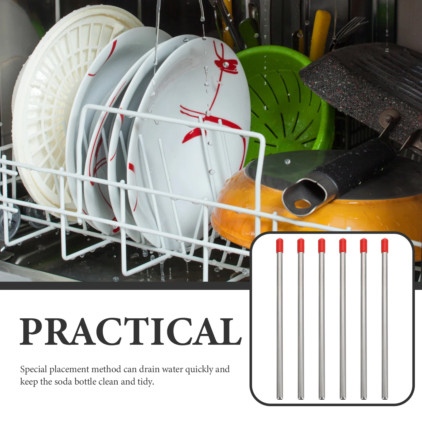 6 Pcs Stainless Steel Cylinder Holder Bottle Drying Rack Water Practical Stand Standing Organizer
6 Pcs Stainless Steel Cylinder Holder Bottle Drying Rack Water Practical Stand Standing Organizer