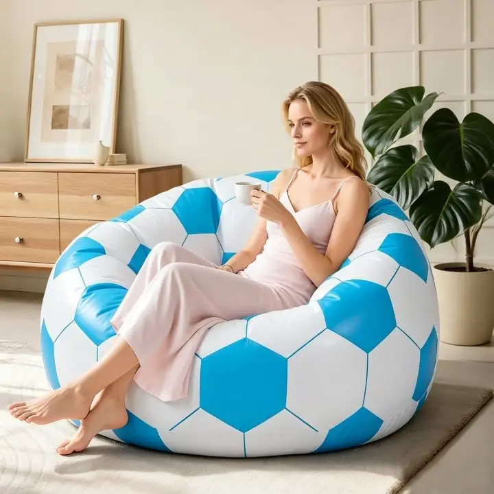 1-2PCS Soccer Inflatable Bean Bag Chair for Adults Portable Lazy Blow Up Seat for Indoor Outdoor Home Garden Party Lawn
1-2PCS Soccer Inflatable Bean Bag Chair for Adults Portable Lazy Blow Up Seat for Indoor Outdoor Home Garden Party Lawn