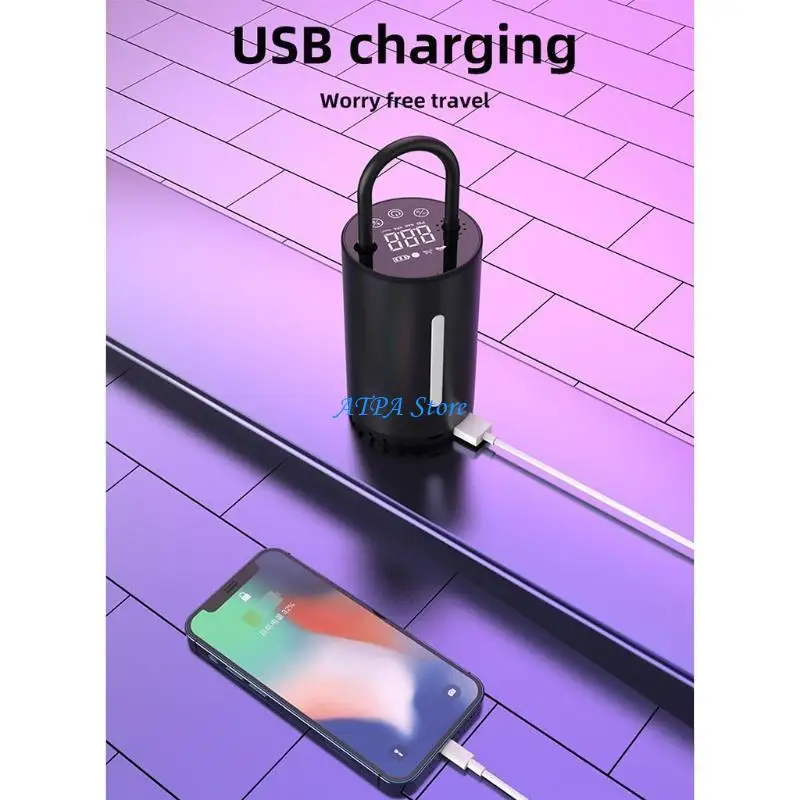U13C Tire Inflator Portable Air Compressor 150PSI Handheld Rechargeable Pump with Pressure Gauge Multi-function Lamp
U13C Tire Inflator Portable Air Compressor 150PSI Handheld Rechargeable Pump with Pressure Gauge Multi-function Lamp