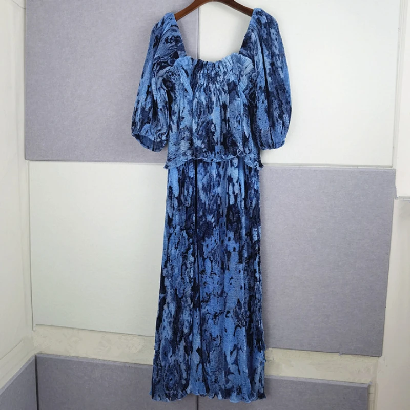 Women's new bubble sleeve dress square neck printed short-sleeved elegant party maxi dress 2023 Tie Dye Print Vestidos Lady
Women's new bubble sleeve dress square neck printed short-sleeved elegant party maxi dress 2023 Tie Dye Print Vestidos Lady