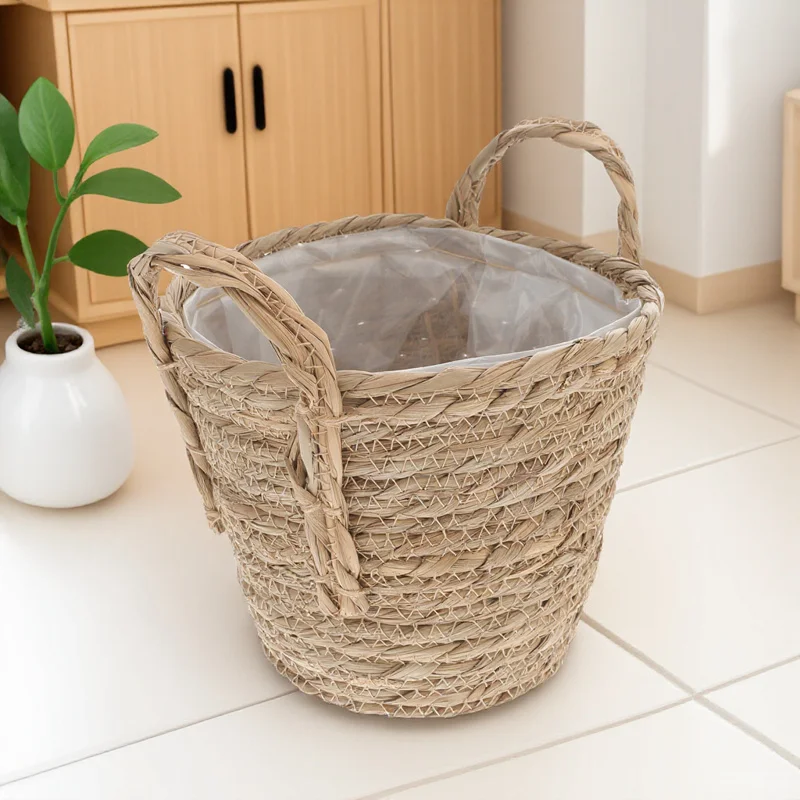 Retro Straw Flowerpot 20Cm Seaweed Material Storage Basket Flower Vase Faux Planter Indoor Garden Decoration Plant Pot Container
Retro Straw Flowerpot 20Cm Seaweed Material Storage Basket Flower Vase Faux Planter Indoor Garden Decoration Plant Pot Container