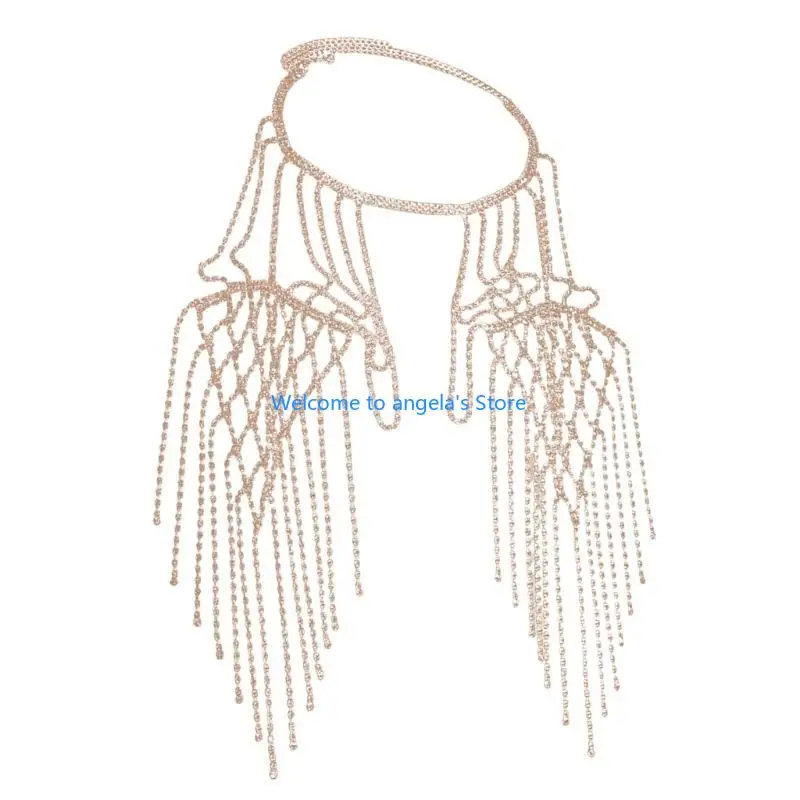 X4YC Роскошное ожерелье со стразами ручной работы и воротником с кисточками и кристаллами, великолепные ювелирные изделия
X4YC Роскошное ожерелье со стразами ручной работы и воротником с кисточками и кристаллами, великолепные ювелирные изделия