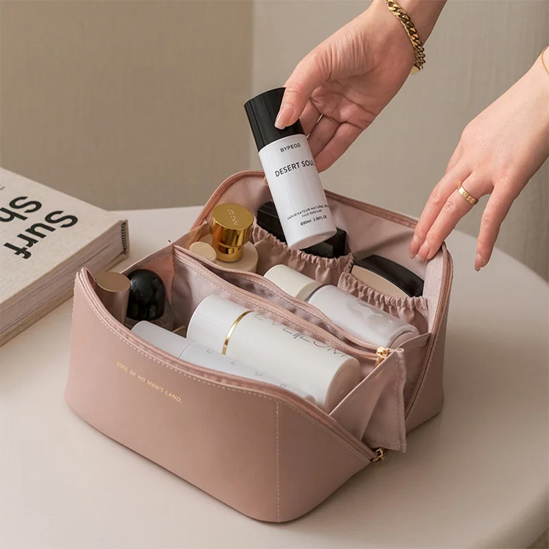 2023 New In Large Pu Leather Travel Cosmetic Bag for Women Cosmetic Organizer High-capacity Storage Pouch Make Up Bag
2023 New In Large Pu Leather Travel Cosmetic Bag for Women Cosmetic Organizer High-capacity Storage Pouch Make Up Bag