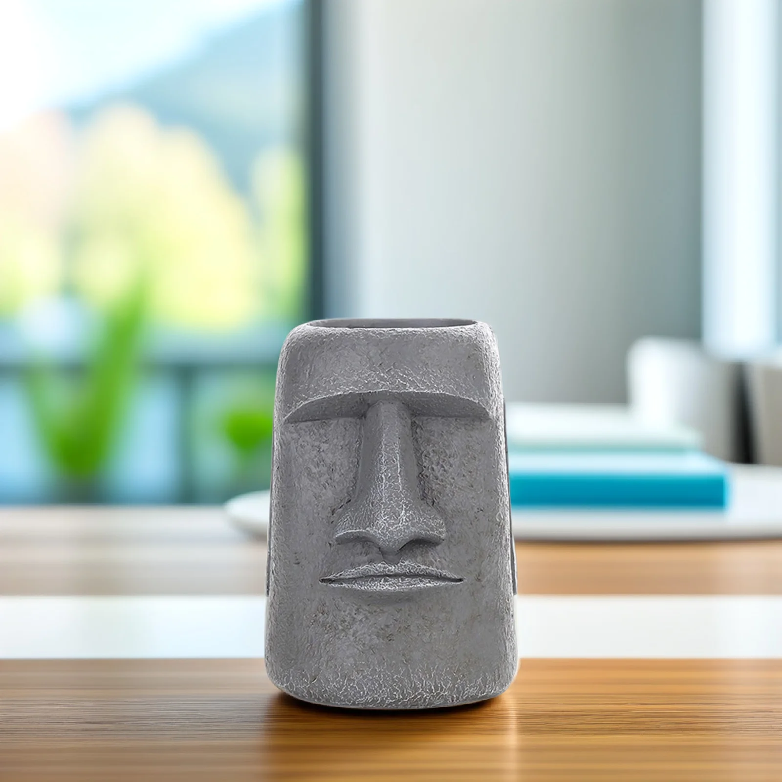 Декоративное изделие из камня и смолы в виде статуи Моай для суккулентов, современный кашпо для дома, офиса, сада, для использования в помещении и на улице
Декоративное изделие из камня и смолы в виде статуи Моай для суккулентов, современный кашпо для дома, офиса, сада, для использования в помещении и на улице