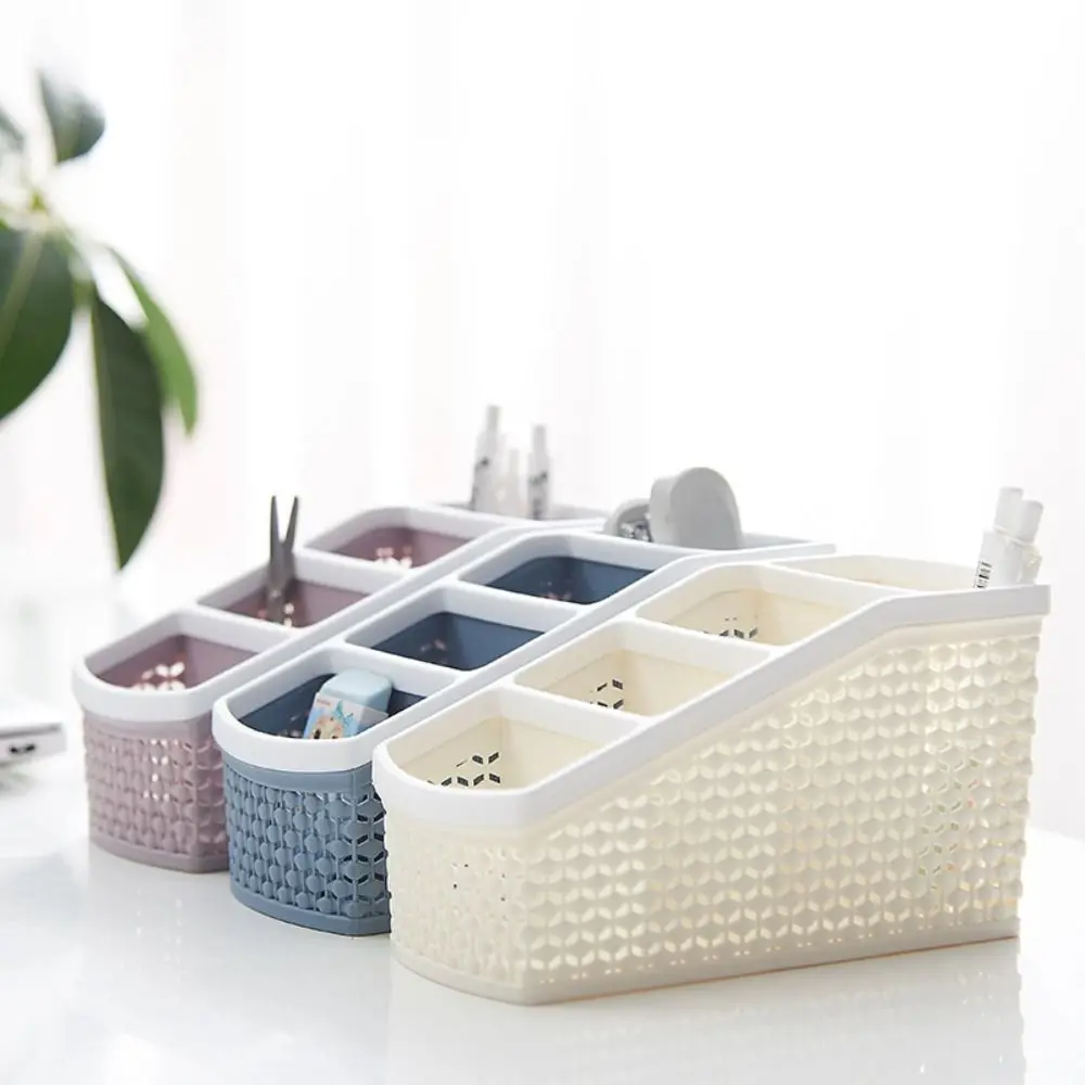 Trapezoidal Desktop Storage Box 4-Grid Compact Cosmetics Lipstick Organizer Divided Cell Hollow Student Stationery Shelf
Trapezoidal Desktop Storage Box 4-Grid Compact Cosmetics Lipstick Organizer Divided Cell Hollow Student Stationery Shelf