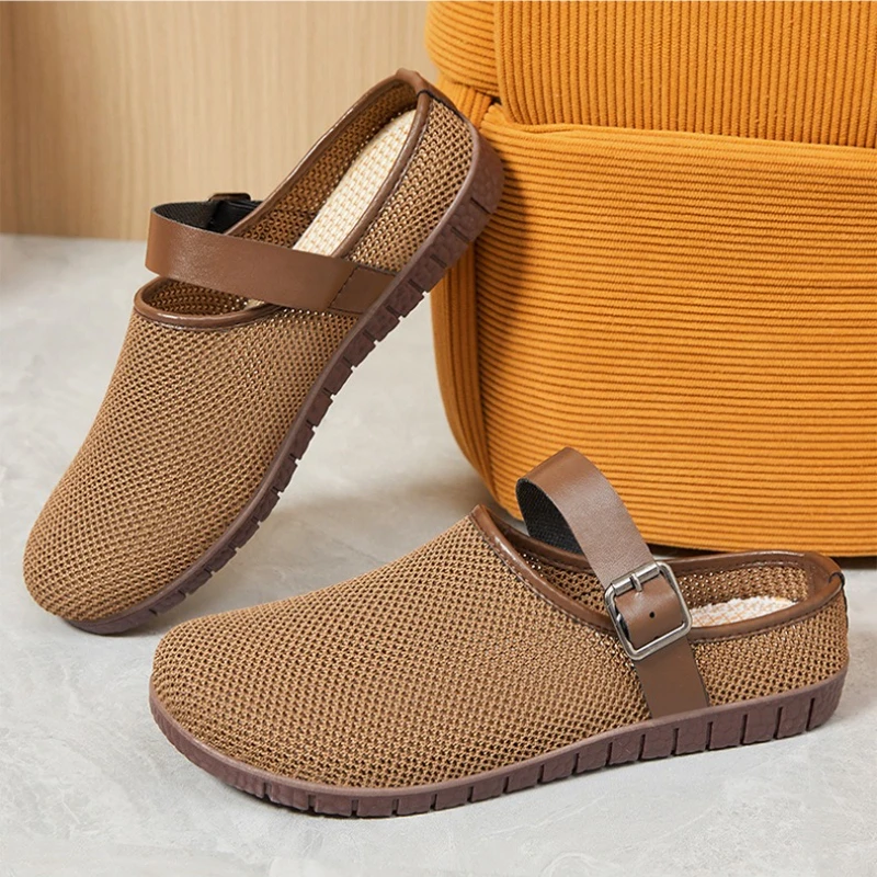 Summer Women's Shoes Mesh Retro Casual Shoes Breathable Lightweight Slip-on Sandals Soft Sole Round Head Women Slippers 2026 New
Summer Women's Shoes Mesh Retro Casual Shoes Breathable Lightweight Slip-on Sandals Soft Sole Round Head Women Slippers 2026 New