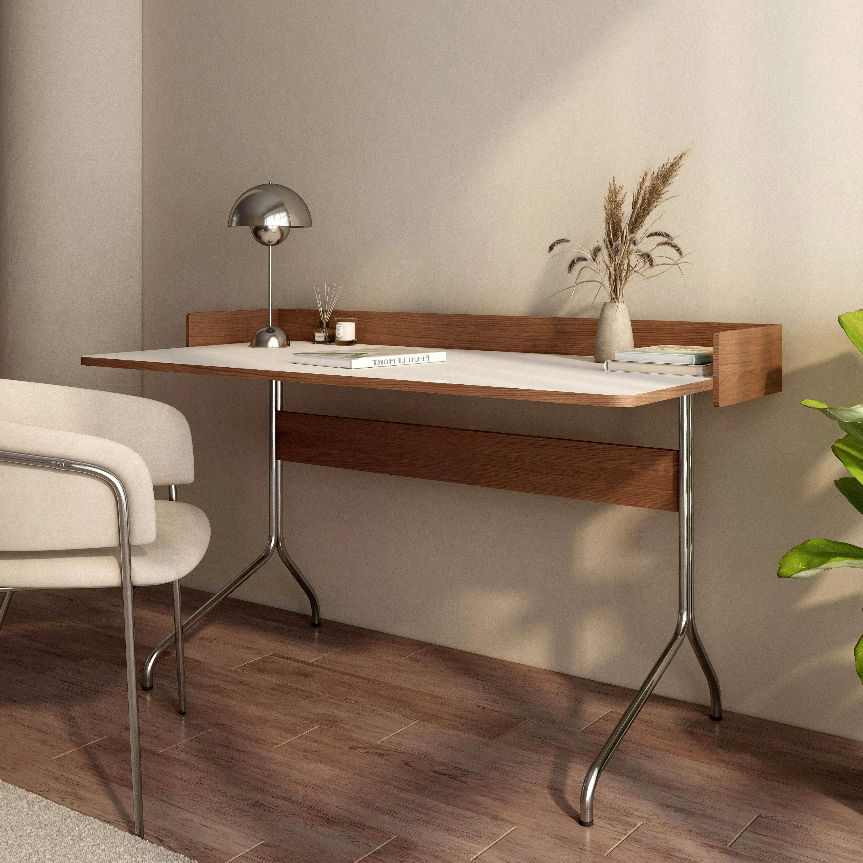 Medieval stainless steel office desk reflection desk solid wood light luxury computer desk dressing table
Medieval stainless steel office desk reflection desk solid wood light luxury computer desk dressing table