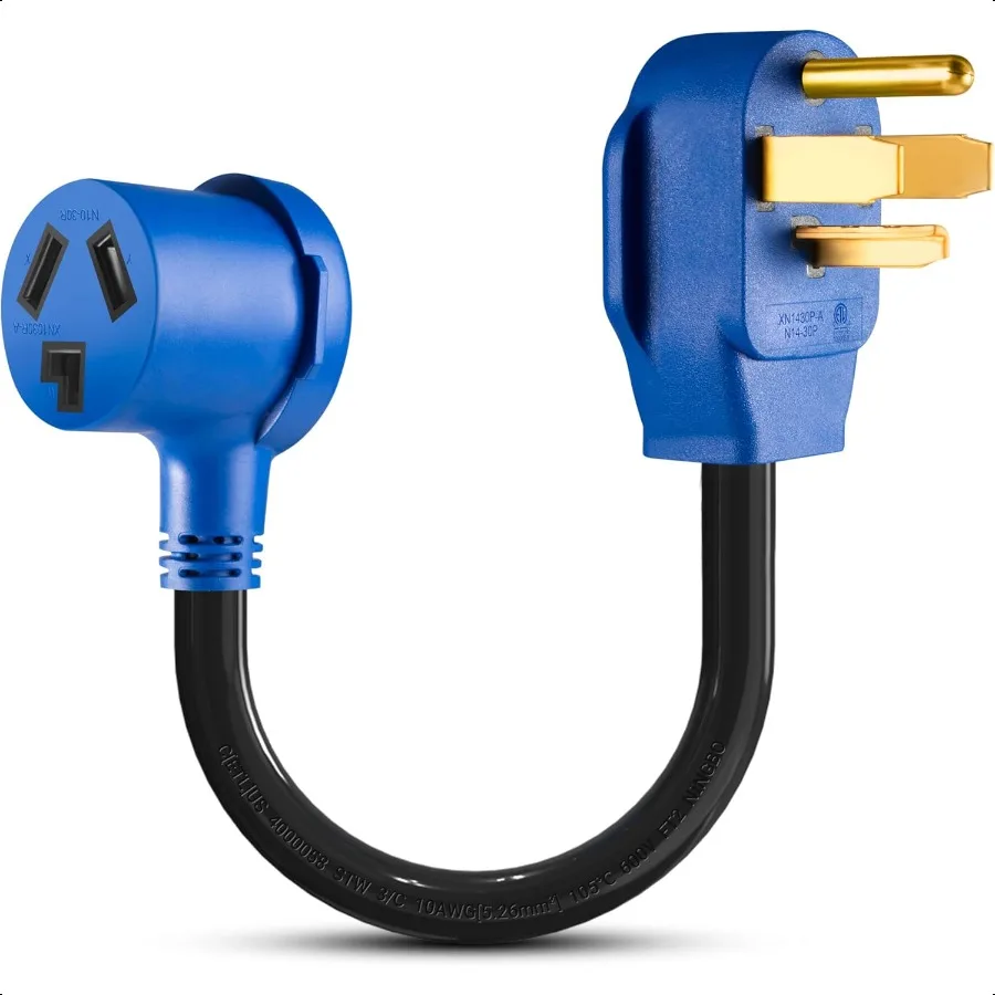 3 Prong to 4 Prong Dryer Adapter4P Newer Dryer to 3P Older House 4 Prong to 3 Prong Dryer Adapter NEMA 1430P Male to 1030R Fema
3 Prong to 4 Prong Dryer Adapter4P Newer Dryer to 3P Older House 4 Prong to 3 Prong Dryer Adapter NEMA 1430P Male to 1030R Fema
