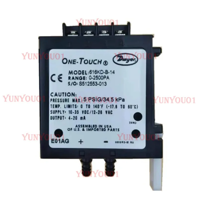Original dwyer 616KD-B-14 replaces 616C-3 differential pressure transmitter and micro differential pressure sensor
Original dwyer 616KD-B-14 replaces 616C-3 differential pressure transmitter and micro differential pressure sensor