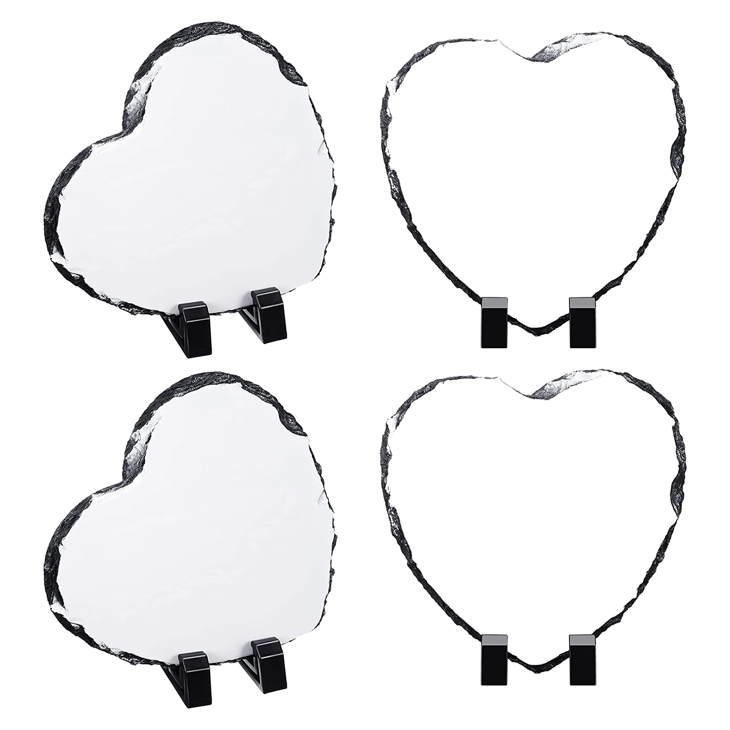 4Pcs Sublimated Heart Shaped Blank Rock with Display Stand for DIY Personalized
4Pcs Sublimated Heart Shaped Blank Rock with Display Stand for DIY Personalized