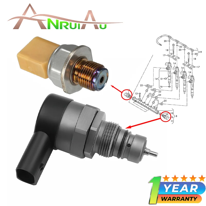 Fuel Pressure Regulator and Sensor Set for Volkswagen Jetta 2010-2015 2.0L
Fuel Pressure Regulator and Sensor Set for Volkswagen Jetta 2010-2015 2.0L