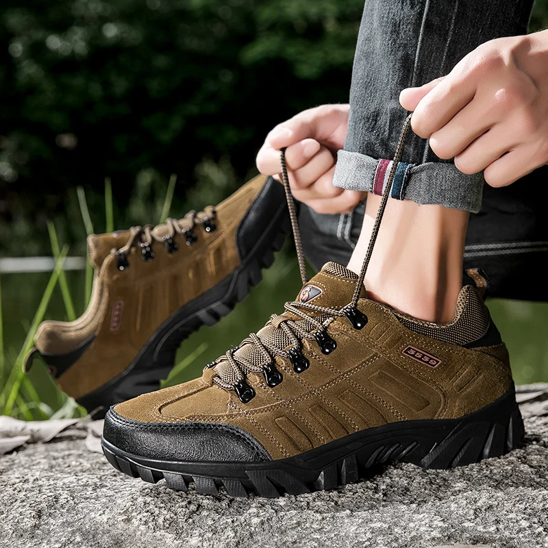 New Outdoor Hiking Trekking Mountain Sports Shoes for Men Walking Shoe Breathable Cushioning Non-slip Travel Casual Sneakers
New Outdoor Hiking Trekking Mountain Sports Shoes for Men Walking Shoe Breathable Cushioning Non-slip Travel Casual Sneakers