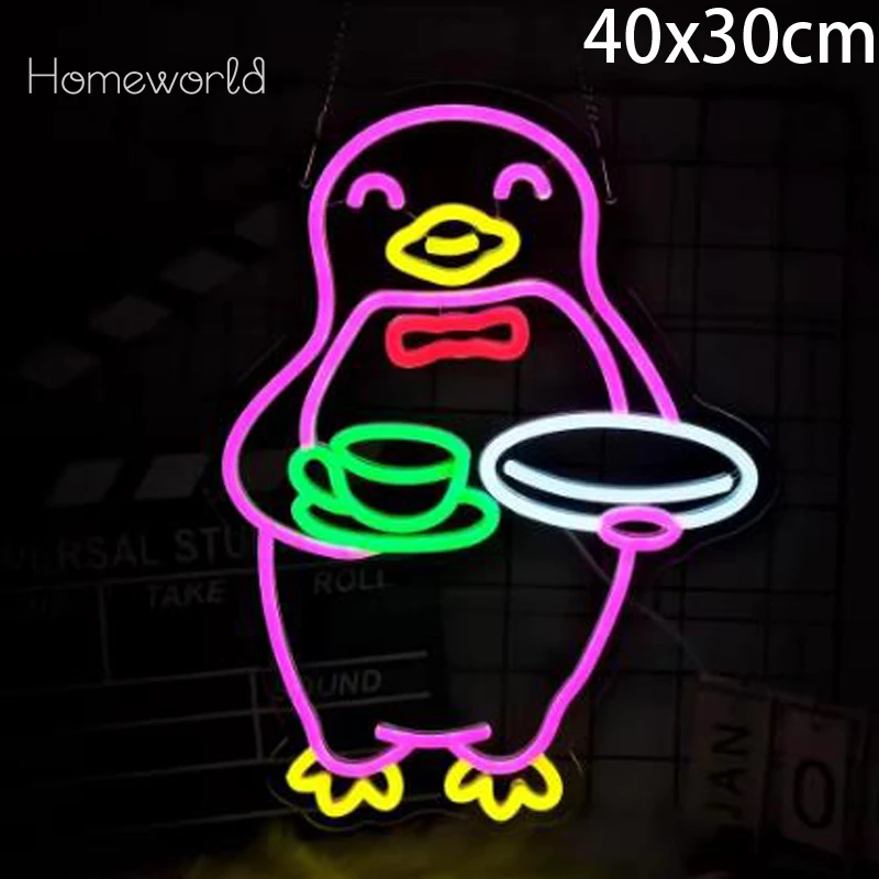 Penguin Waiter LED Neon Sign USB Dimmable Neon Light Sign for Restaurant Hotels Stores Club Bar Birthday Party Gift Wall Decor
Penguin Waiter LED Neon Sign USB Dimmable Neon Light Sign for Restaurant Hotels Stores Club Bar Birthday Party Gift Wall Decor