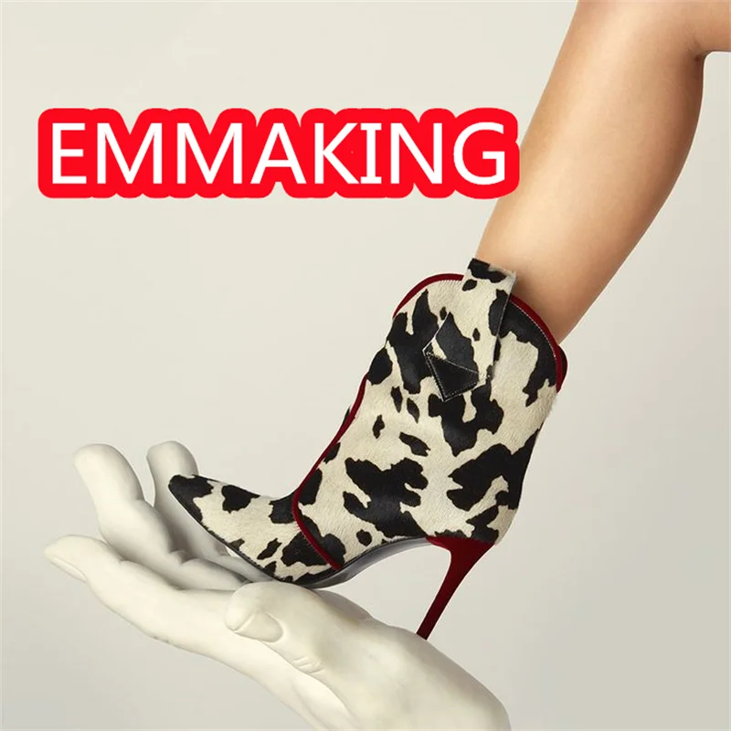 Женские ботильоны без шнуровки из коровьей кожи разных цветов, новинка 2024, модные зимние пикантные ботильоны на тонком каблуке в Риме в стиле ретро 
Женские ботильоны без шнуровки из коровьей кожи разных цветов, новинка 2024, модные зимние пикантные ботильоны на тонком каблуке в Риме в стиле ретро