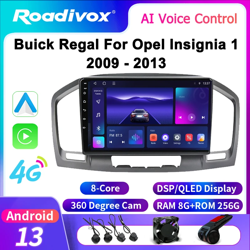 roadivox Android Car Radio for Buick Regal For Opel Insignia 1 2009 - 2013 Stereo GPS Navigation Multimedia Player Carplay
roadivox Android Car Radio for Buick Regal For Opel Insignia 1 2009 - 2013 Stereo GPS Navigation Multimedia Player Carplay