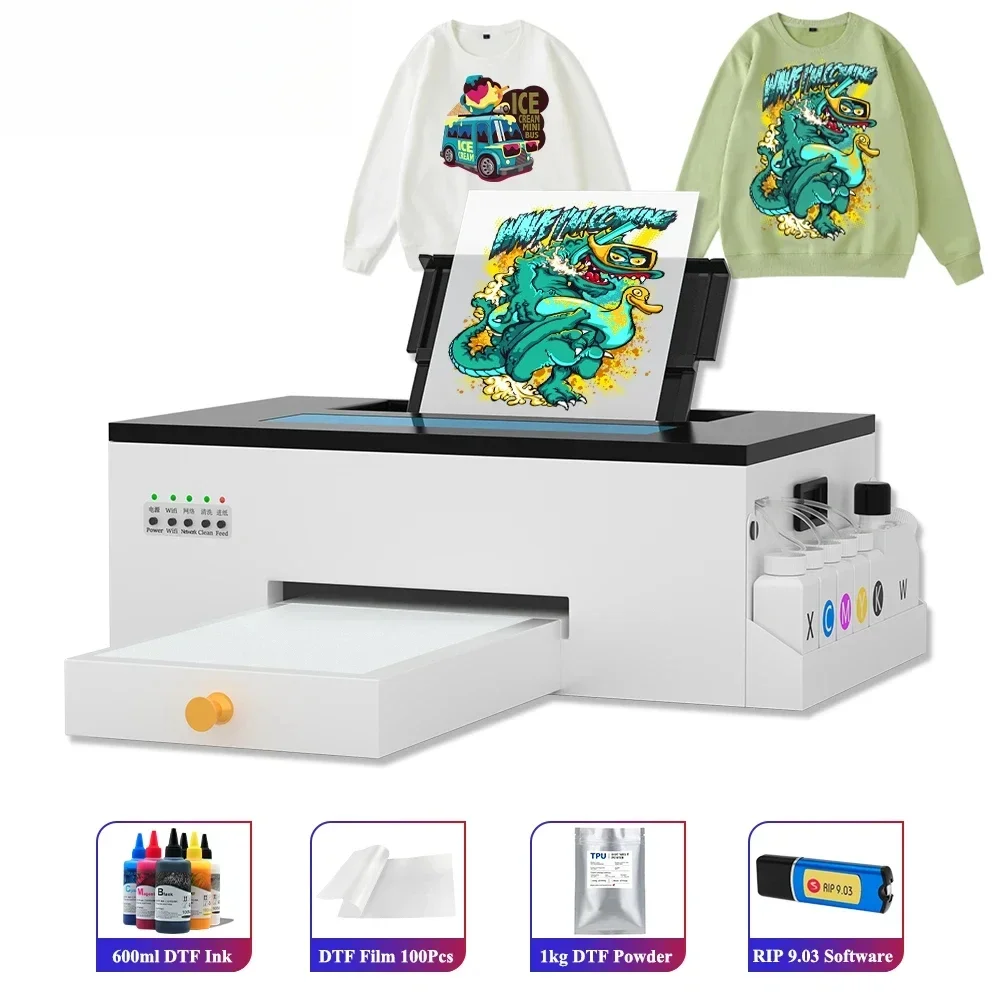 Принтер OYfame A4 Impresora dtf Direct To Film Printer Комплект принтеров DTF для Epson L805 печатная машина для футболок A4
Принтер OYfame A4 Impresora dtf Direct To Film Printer Комплект принтеров DTF для Epson L805 печатная машина для футболок A4