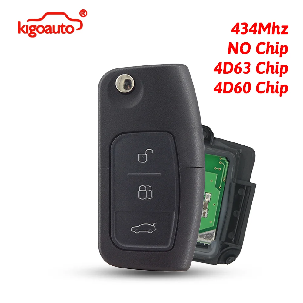 kigoauto 3M5T15K601AB flip remote key 3 button HU101 434Mhz 4D63 / 4D60 chip for Ford Focus 3M5T-15K601-AB
kigoauto 3M5T15K601AB flip remote key 3 button HU101 434Mhz 4D63 / 4D60 chip for Ford Focus 3M5T-15K601-AB
