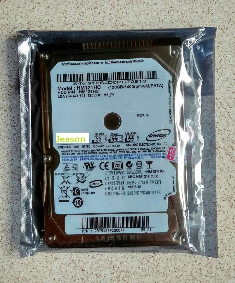 NEW 120GB HM121HC / HM120HC / HM120IC, 5400rpm IDE ATA 100 2.5 " Hard Drive
NEW 120GB HM121HC / HM120HC / HM120IC, 5400rpm IDE ATA 100 2.5 " Hard Drive
