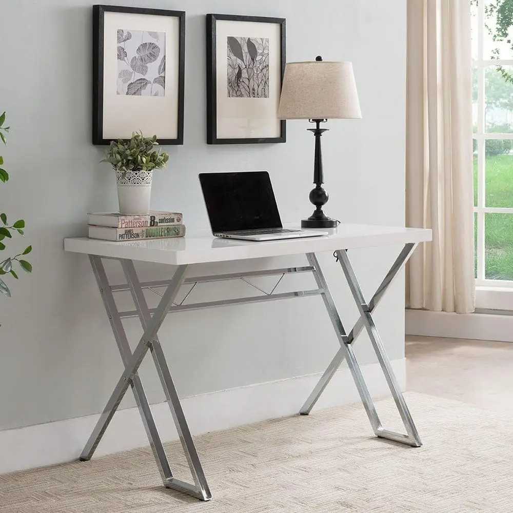 White Modern Home Office Writing Workstation Computer Desk
White Modern Home Office Writing Workstation Computer Desk