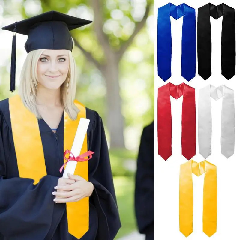 Graduation Stole Sash Satin Plain Honor Stole Bachelor Dress Shawl Scarf Unisex Plain Graduation Honor Stole for Student
Graduation Stole Sash Satin Plain Honor Stole Bachelor Dress Shawl Scarf Unisex Plain Graduation Honor Stole for Student
