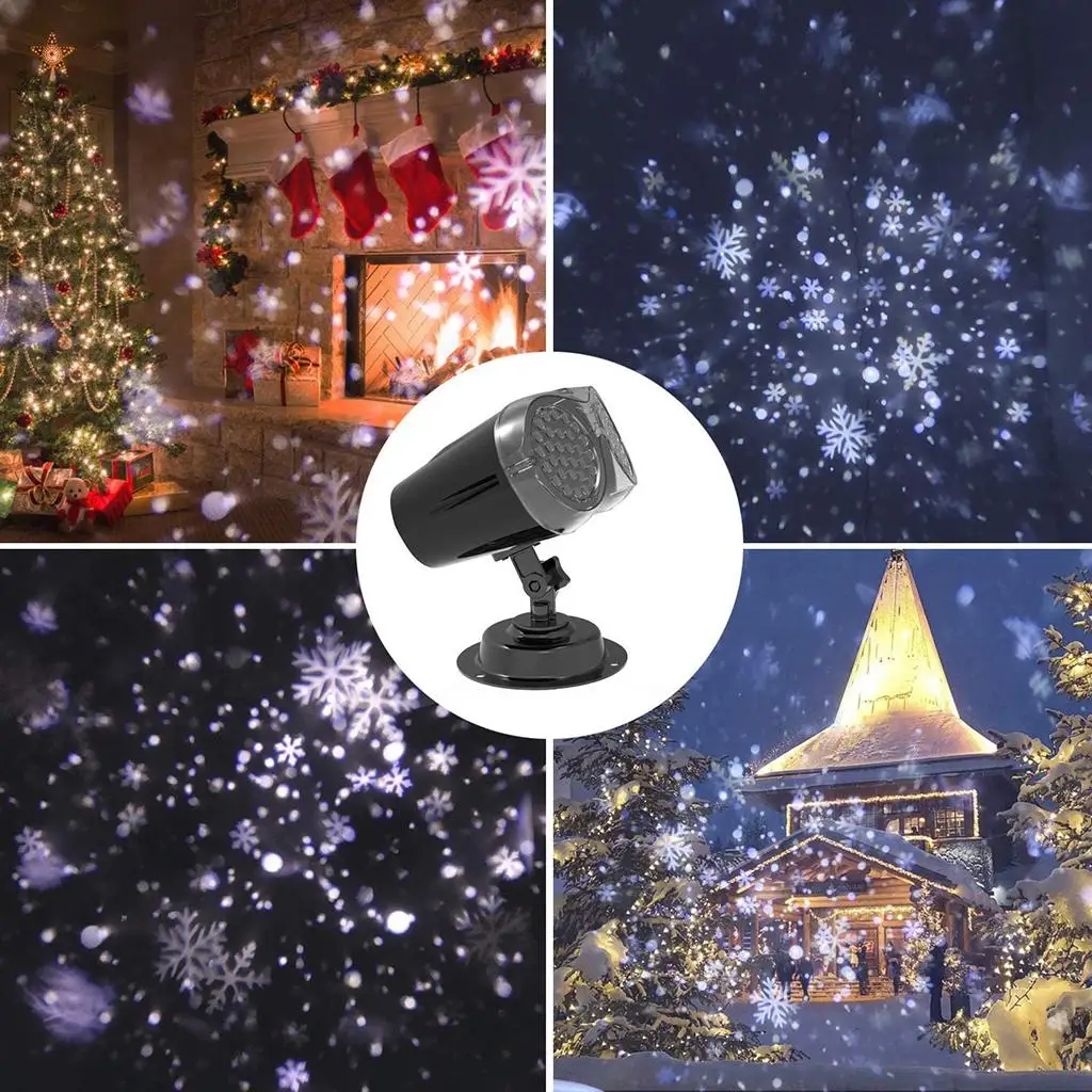 US Plug Snowflake Fairy LED Projector Light Festival Holiday Party Decor Lamp Snow Projector Christmas Decoration
US Plug Snowflake Fairy LED Projector Light Festival Holiday Party Decor Lamp Snow Projector Christmas Decoration