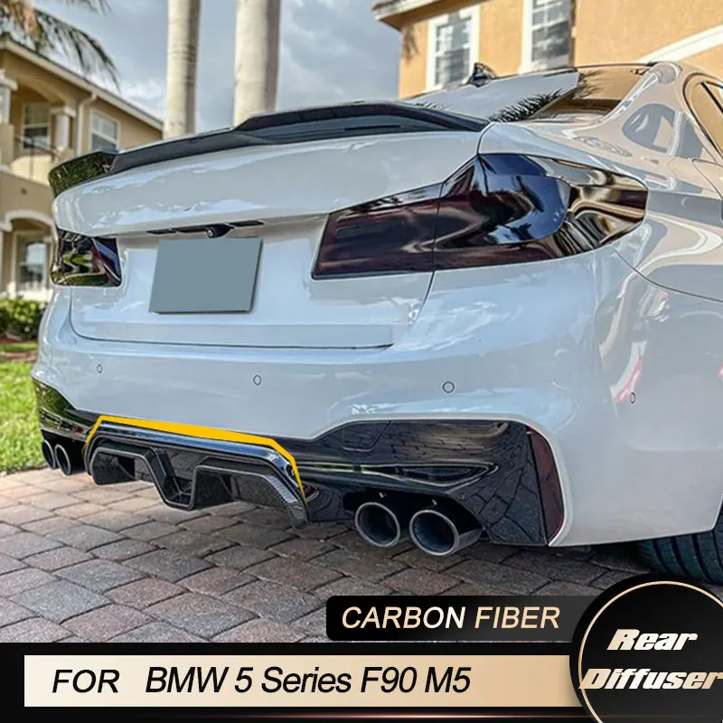 Car Rear Bumper Diffuser Lip Spoiler For BMW 5 Series F90 M5 Sedan 4-Door 2018-2020 Racing Rear Diffuser Lip Apron Carbon Fiber
Car Rear Bumper Diffuser Lip Spoiler For BMW 5 Series F90 M5 Sedan 4-Door 2018-2020 Racing Rear Diffuser Lip Apron Carbon Fiber