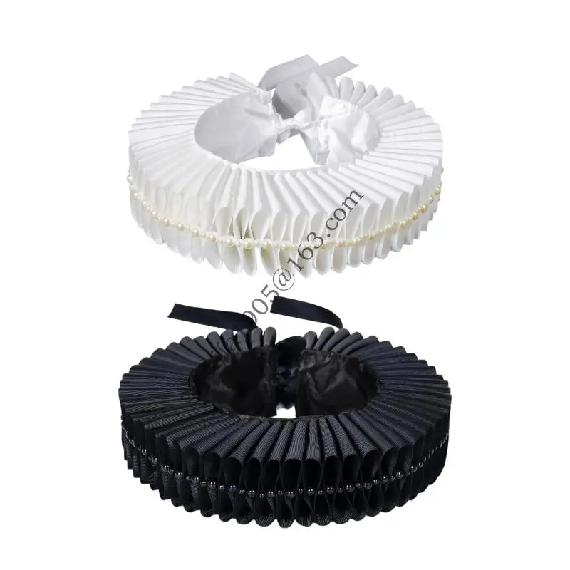 Removable Neck Ruff Collar with Pearls For Historical Event Celebration Outfit .A5KE
Removable Neck Ruff Collar with Pearls For Historical Event Celebration Outfit .A5KE