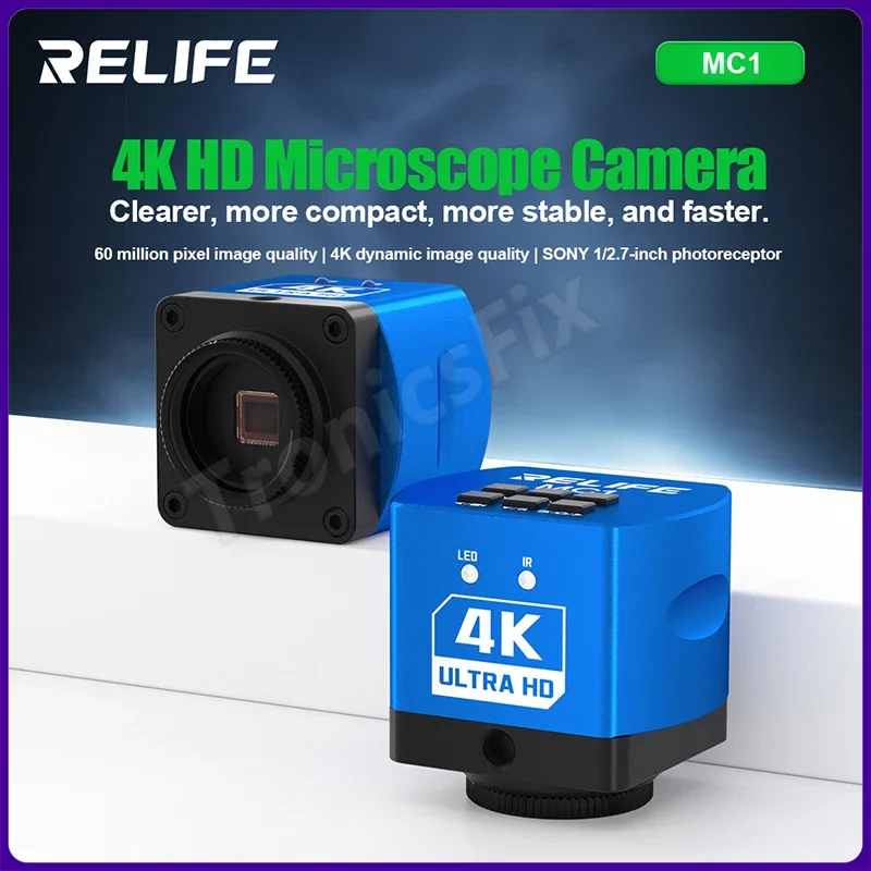 RELIFE MC1 4K HD Microscope Camera 4K Dynamic Image Quality 60 Million Pixel Image Quality for Various Types of Microscopes
RELIFE MC1 4K HD Microscope Camera 4K Dynamic Image Quality 60 Million Pixel Image Quality for Various Types of Microscopes