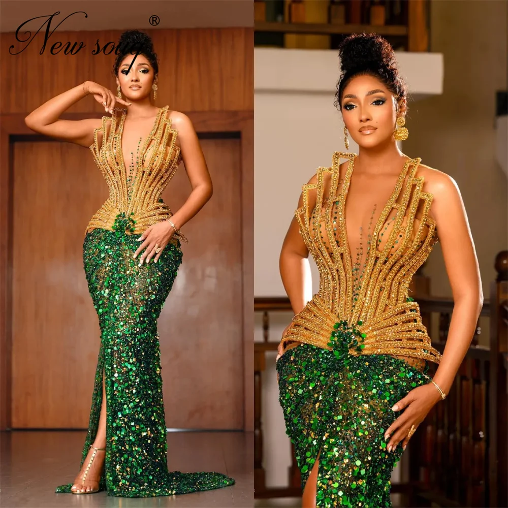 Африканские золотые и зеленые вечерние платья из бисера Aso Ebi с блестками Русалка с разрезом по бокам Вечернее платье Обручальное платье по индивидуальному заказу
Африканские золотые и зеленые вечерние платья из бисера Aso Ebi с блестками Русалка с разрезом по бокам Вечернее платье Обручальное платье по индивидуальному заказу