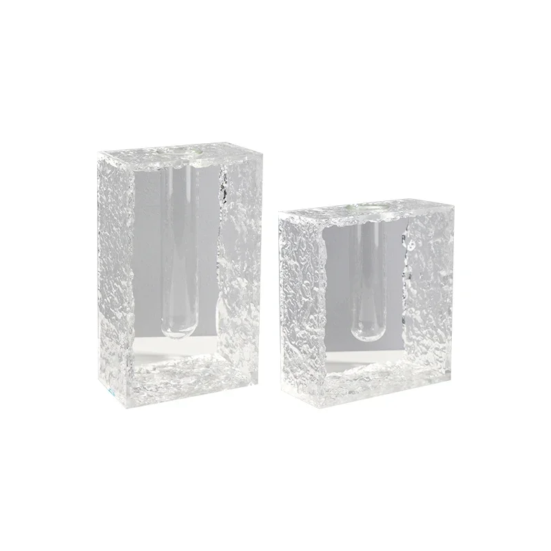 Simple modern acrylic glass transparent vase ornaments model room living room indoor flower insert
Simple modern acrylic glass transparent vase ornaments model room living room indoor flower insert