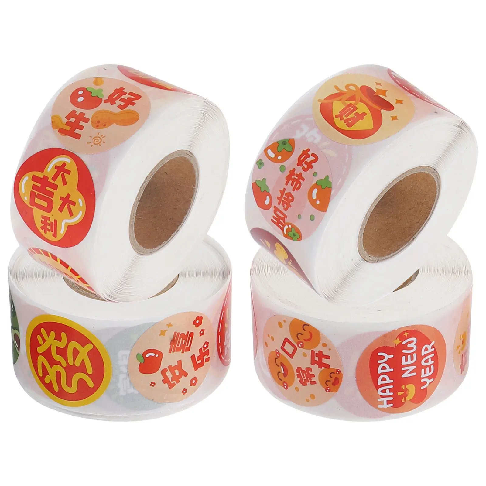 4 Rolls Round Sticker Sheets Cute Cartoon Labels for Envelope Seal Wrapping Paper DIY Crafts Marking Waterproof Dot Stickers
4 Rolls Round Sticker Sheets Cute Cartoon Labels for Envelope Seal Wrapping Paper DIY Crafts Marking Waterproof Dot Stickers