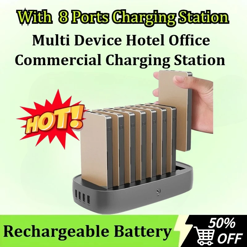 With 8 Ports Charging Station Standard Fast Charging Power Bank Multi Device Hotel Office Commercial Charging Station
With 8 Ports Charging Station Standard Fast Charging Power Bank Multi Device Hotel Office Commercial Charging Station