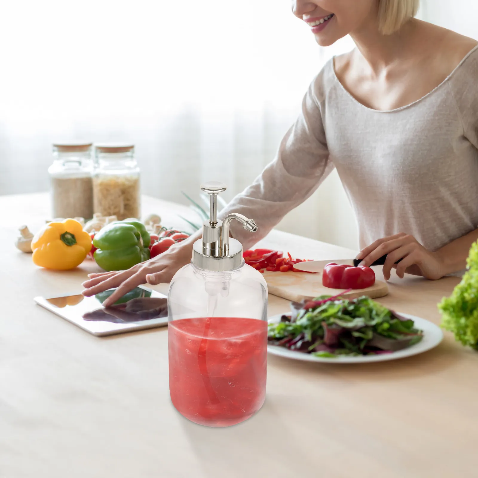 Прозрачная стеклянная бутылка-дозатор для сиропа с помпой, многоразовый контейнер для меда и сахара, для кофейни/бара
Прозрачная стеклянная бутылка-дозатор для сиропа с помпой, многоразовый контейнер для меда и сахара, для кофейни/бара