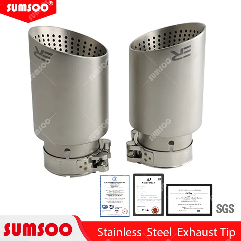 1 Pcs Matte Stainless Steel Car Muffler Tip Exhaust Tip System Pipe Universal Exhaust Tip 57MM 60MM 63mm GTI MK7 Golf7 Nozzle 
1 Pcs Matte Stainless Steel Car Muffler Tip Exhaust Tip System Pipe Universal Exhaust Tip 57MM 60MM 63mm GTI MK7 Golf7 Nozzle