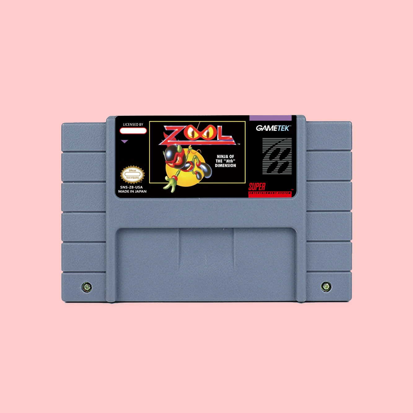 Zool — игровой картридж Ninja of the 'Nth' Dimension для игровых консолей SNES 16bit NTSC PAL USA EUR
Zool — игровой картридж Ninja of the 'Nth' Dimension для игровых консолей SNES 16bit NTSC PAL USA EUR