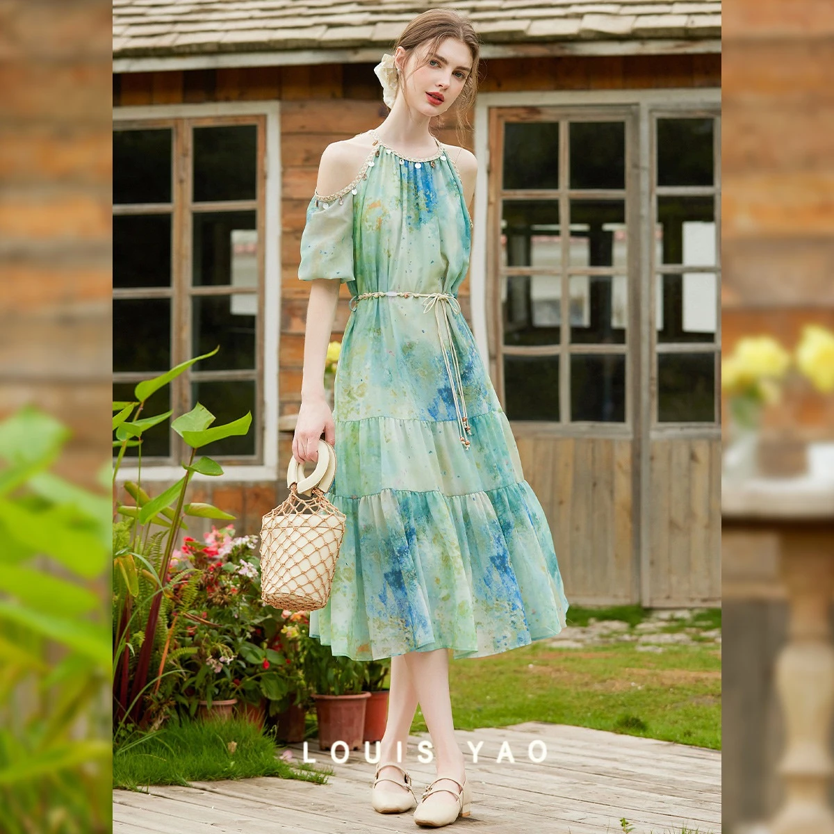 LOUIS YAO Bohemian Style Dresses 2025 Summer New Idyllic Style Long Dresses Printed Lace Up Women's Dresses Temperament
LOUIS YAO Bohemian Style Dresses 2025 Summer New Idyllic Style Long Dresses Printed Lace Up Women's Dresses Temperament