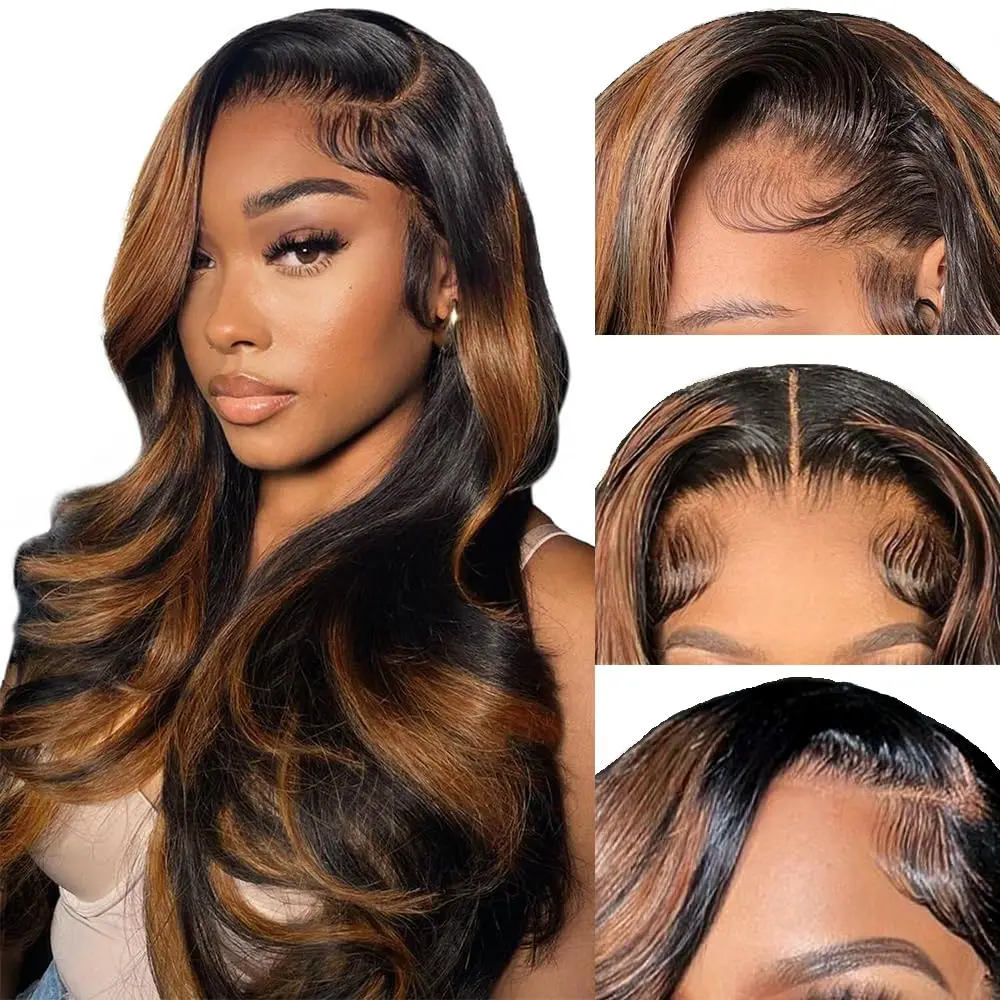 Highlight HD Lace Front Wig Human Hair 1B/30 Colored Body Wave 13x4 Lace Frontal Wig Ombre Honey Blonde Human Hair Wig For Women
Highlight HD Lace Front Wig Human Hair 1B/30 Colored Body Wave 13x4 Lace Frontal Wig Ombre Honey Blonde Human Hair Wig For Women