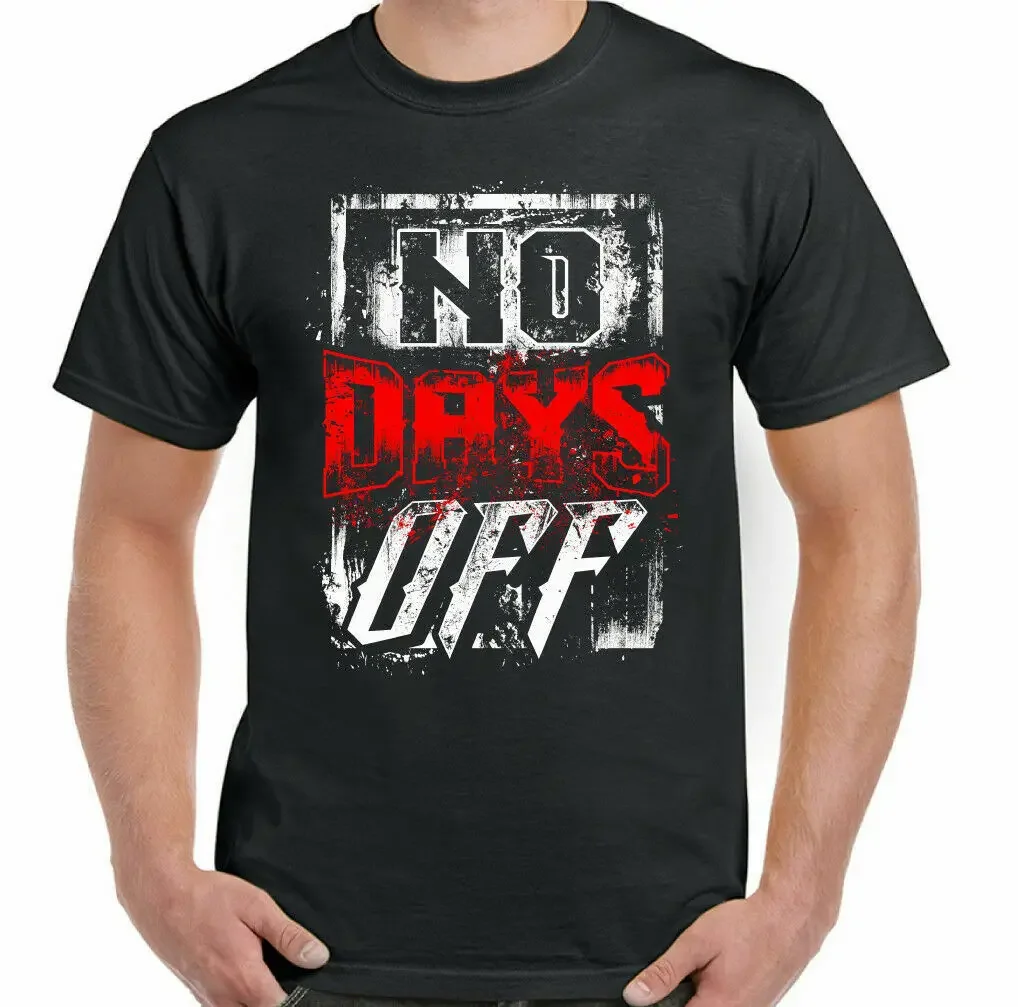 Футболка No Days Off для тренажерного зала, бодибилдинга, фитнеса и тренировок, 100% хлопок, с круглым вырезом, летняя повседневная мужская футболка с коротким рукавом, размер S-3XL
Футболка No Days Off для тренажерного зала, бодибилдинга, фитнеса и тренировок, 100% хлопок, с круглым вырезом, летняя повседневная мужская футболка с коротким рукавом, размер S-3XL